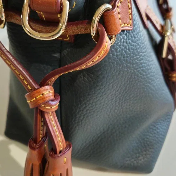 Dooney & Bourke Dark Grey Domed Satchel Bag - Picture 4 of 13